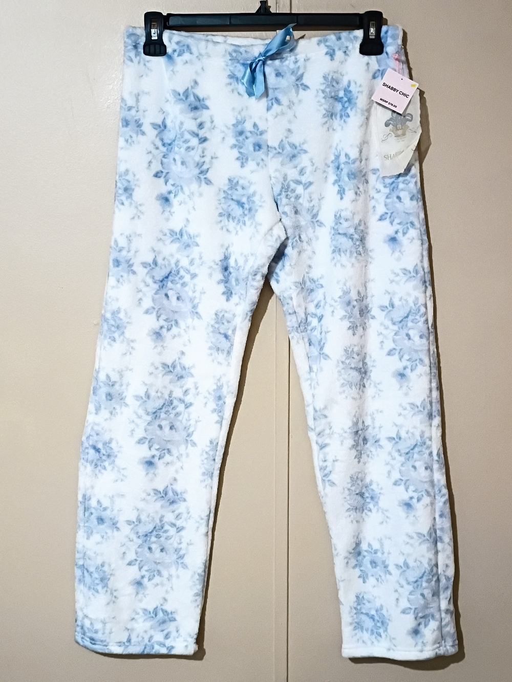 • Shabby Chic Rachel Ashwell Blue Floral Toile PJ Pants NWT Pristine Large